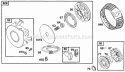 Rewind Starter Diagram and Parts List for 255702-0117-01  Briggs and Stratton Engine
